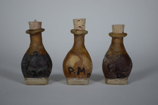 Colección de Pachuly en botella de piel, 12grx3 botellas