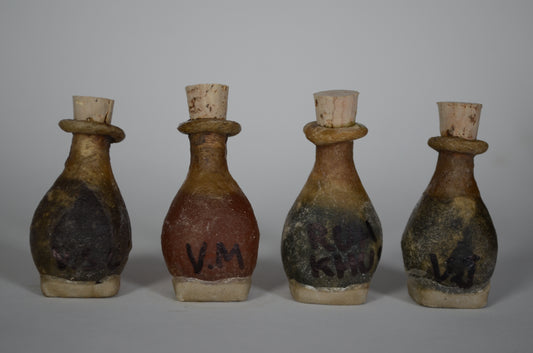 Colección de Vetiver en botella de piel, 12gr×4 botellas